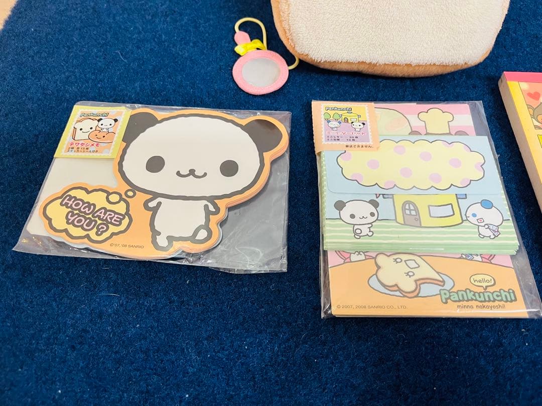 ぱんくんち　サンリオ　ショクパンくん　ぬいぐるみ　メモ帳　レターセット