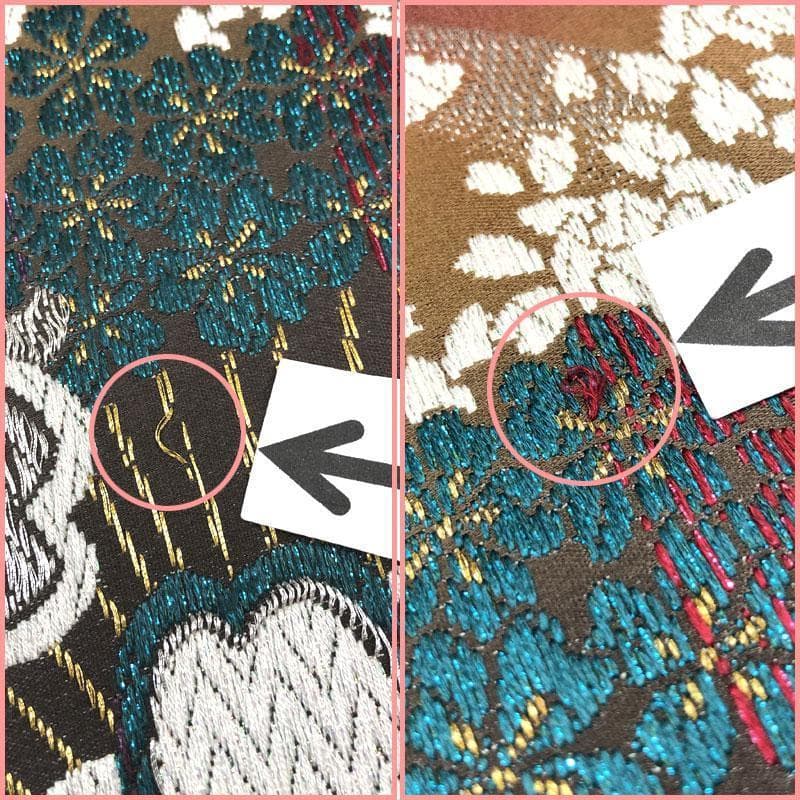 【売切値下げ】302y2◇モダン 華やか 袋帯 桜文 六通◇美品 成人式 結婚式