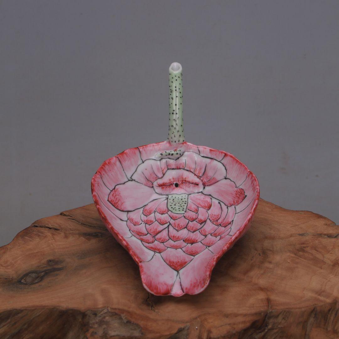 大清光緒34年蓮模様秋操杯 景徳鎮 陶磁器 装飾品 現代工芸品 美術品 置物