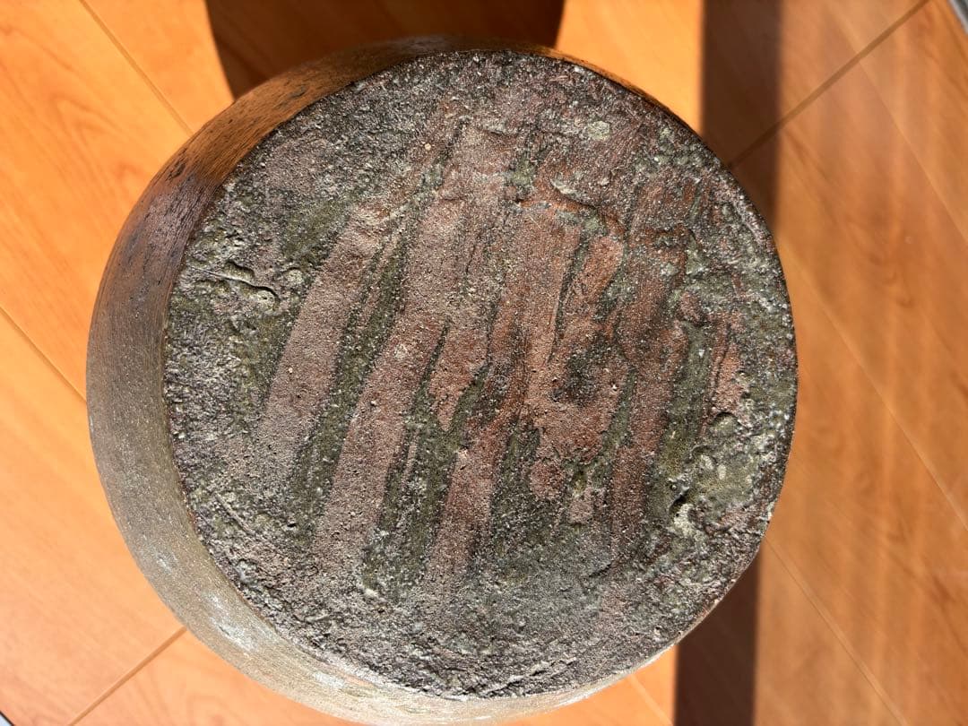 備前焼　大型徳利　無釉焼き締め　骨董品　アンティーク置物