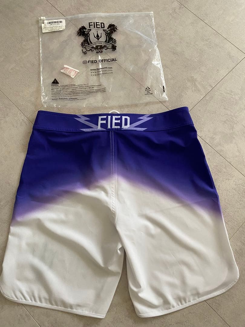 FIED ファイドサーフパンツ 白/紫のグラデーション　完売品　32インチ