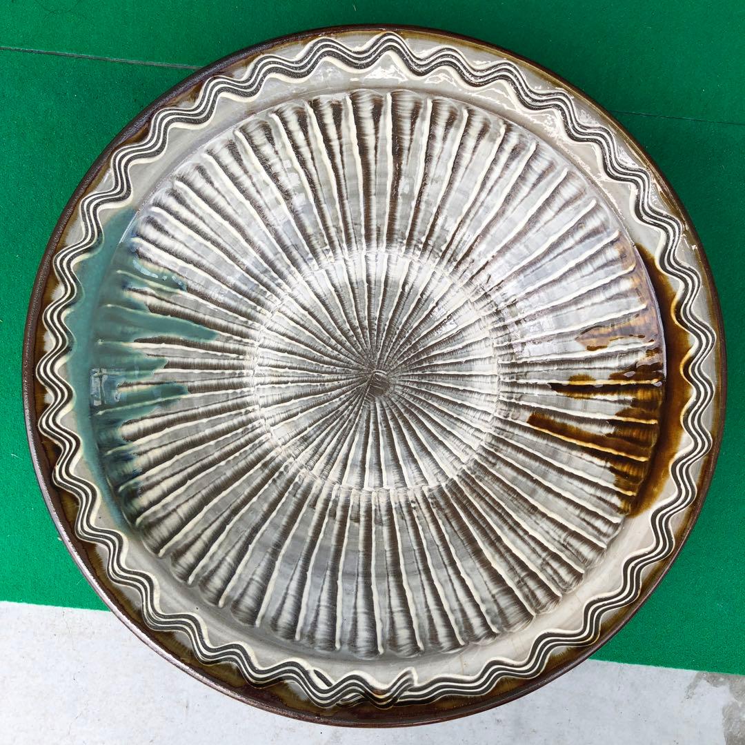 小鹿田焼　大皿　陶器