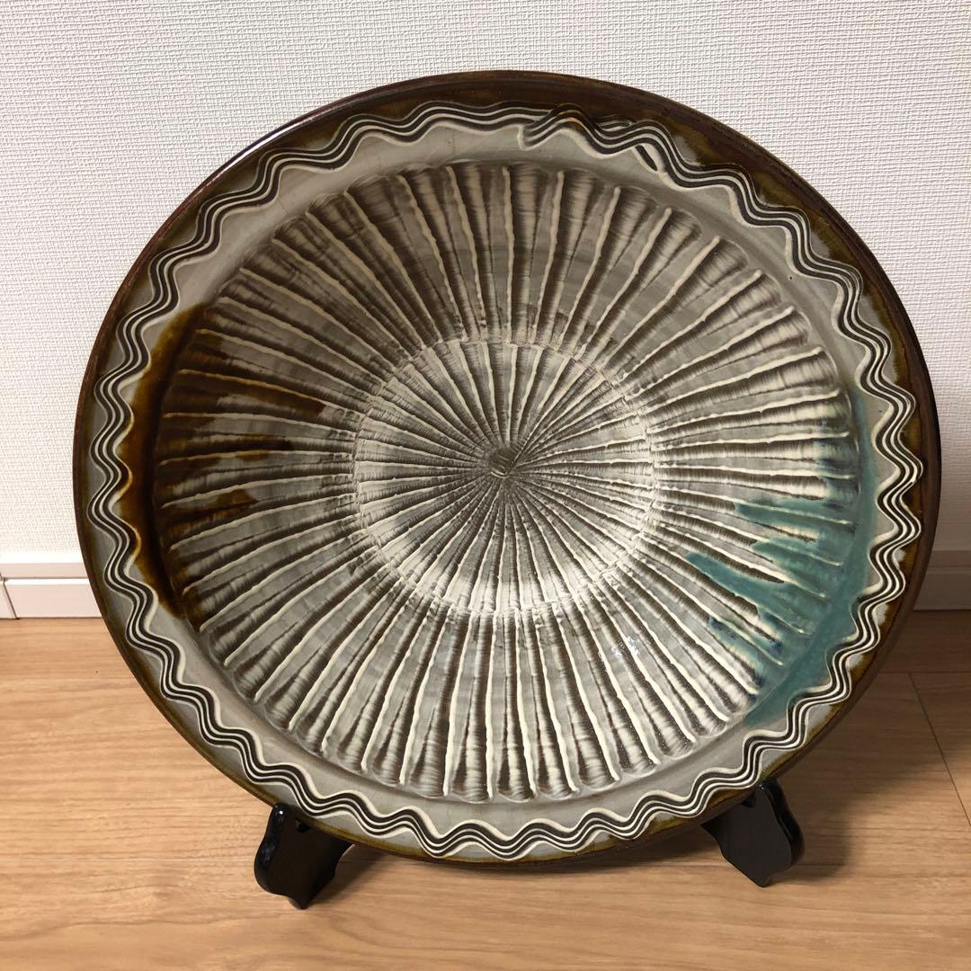 小鹿田焼　大皿　陶器