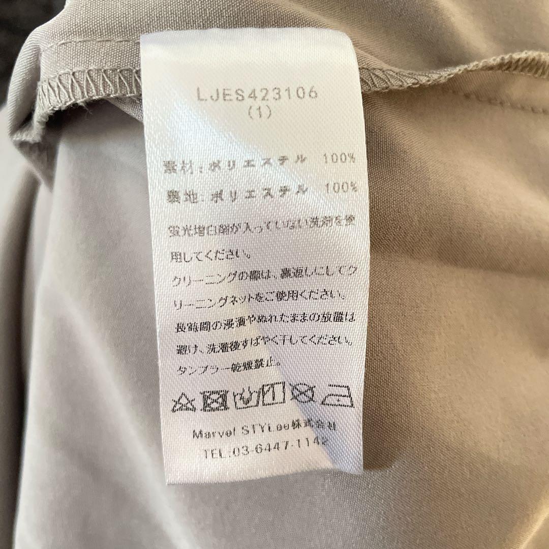 Leja 異素材シアー刺繍レース　ワンピースパーティードレス　結婚式