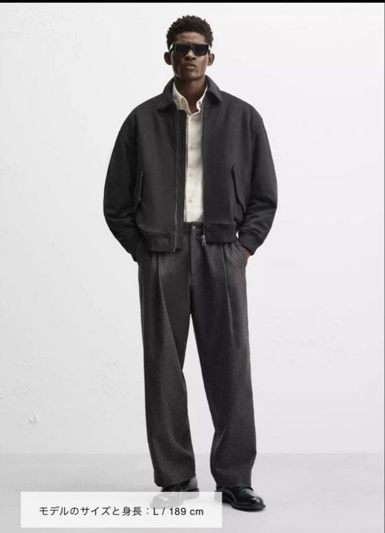 ZARA フェイクスエード キルティングジャケット