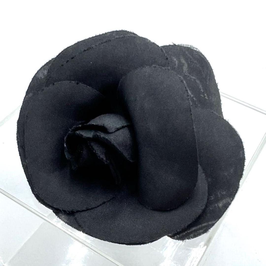 CHANEL シャネル コサージュ ブラック カメリア アクセサリー 箱付