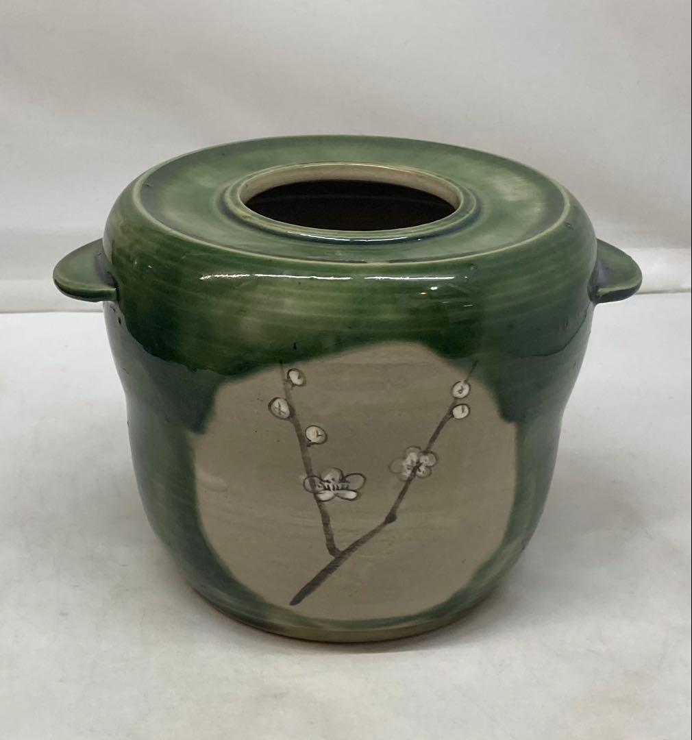 B469b 織部「酒器」「酒燗器」セット　金野光賀作　共箱　有神窯　尾道