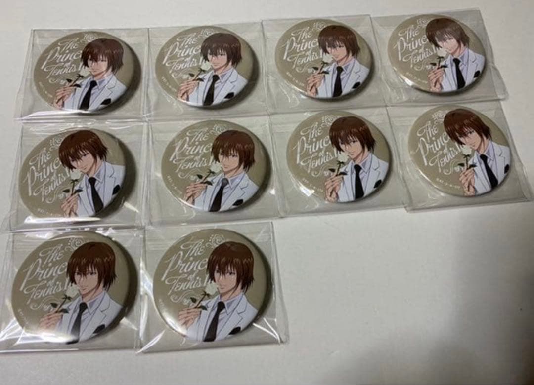 新テニスの王子様 新テニ テニプリ 缶バッジ ブラホワ スーツ フルカラー 不二