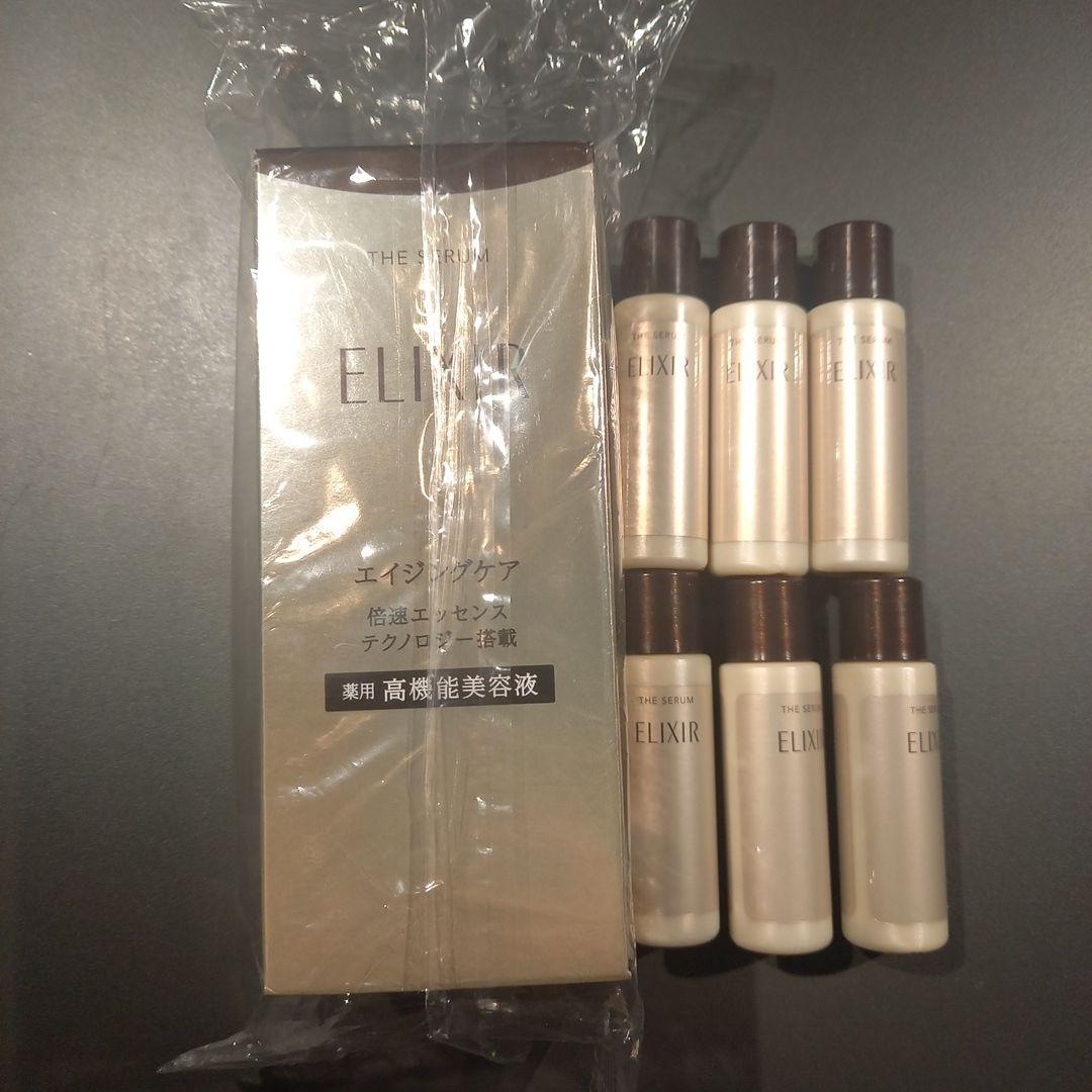 エリクシール ザ セラム aa 美容液 50ml、5mlサンプル×6本セット
