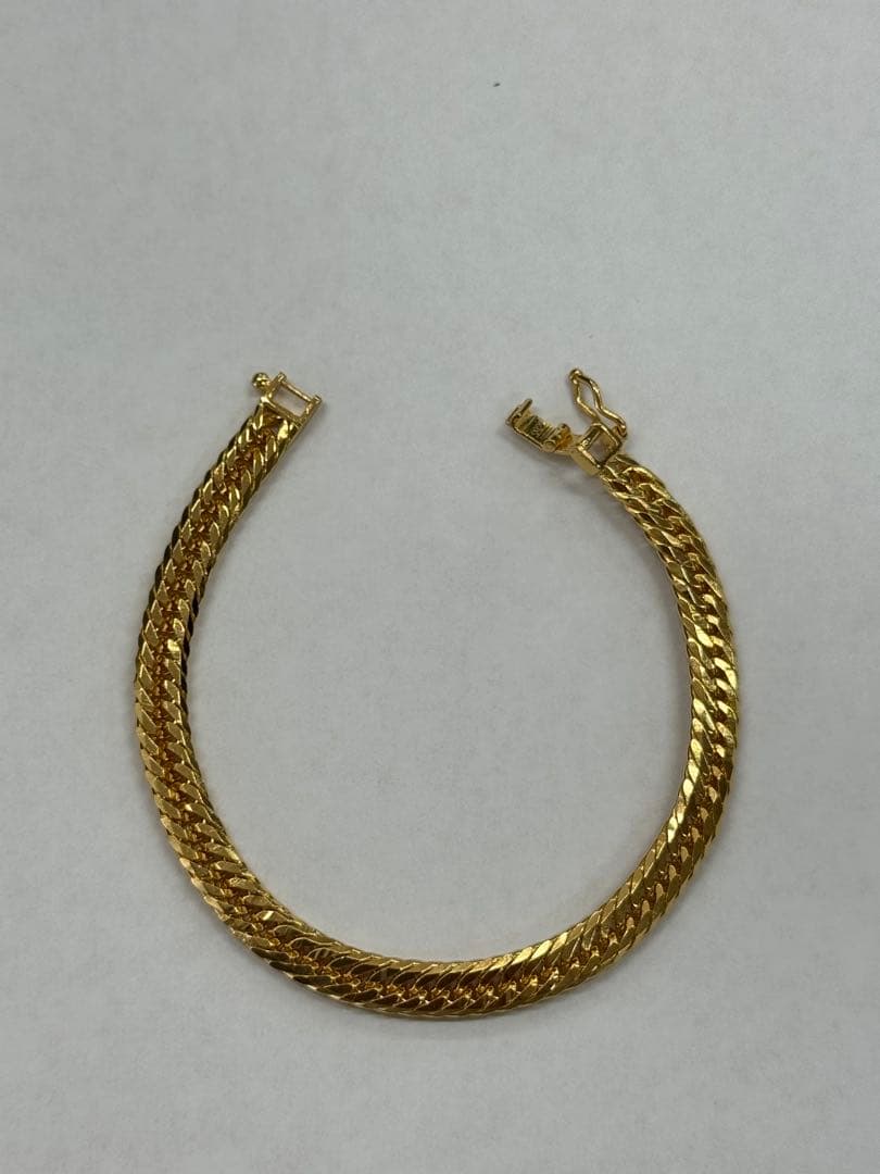 金メッキ チェーンブレスレット 925刻印