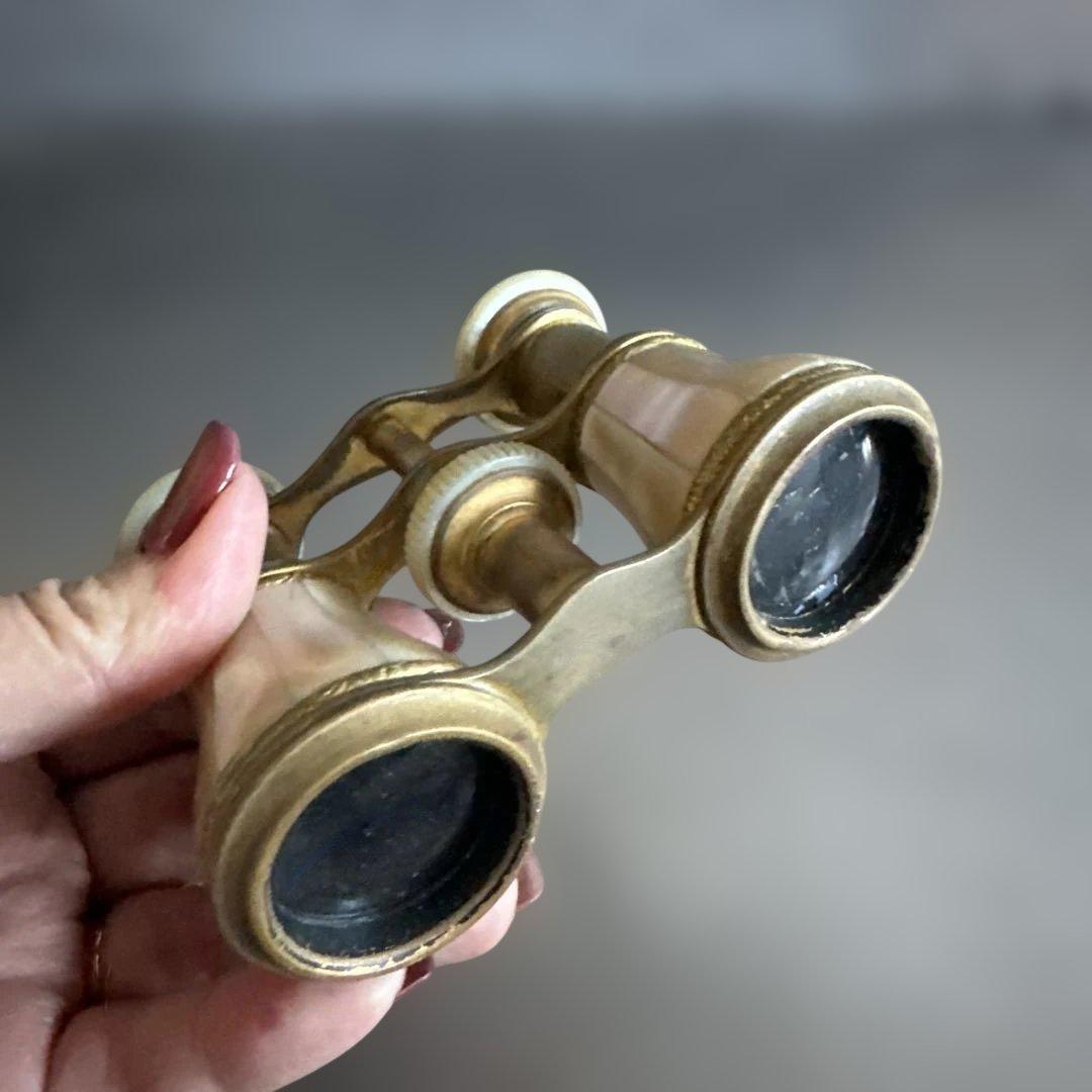 アンティーク 双眼鏡 真鍮製