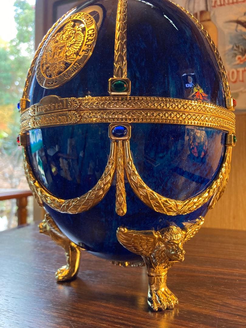 ラドガ インペリアルコレクション 青 ベネチアングラス デキャンタ 空瓶 空箱