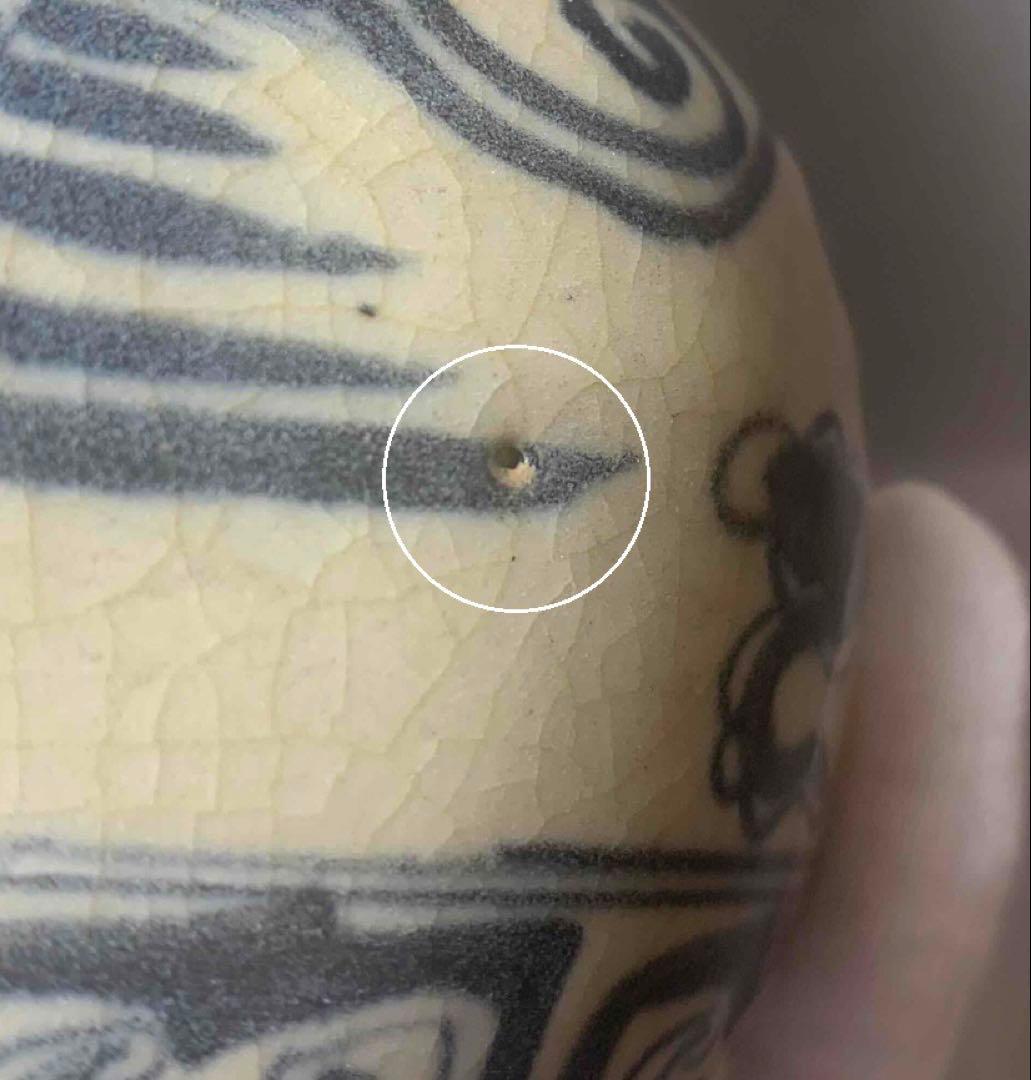 中国 染付鳳凰絵瓶　f2250417