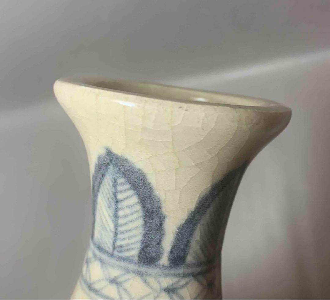 中国 染付鳳凰絵瓶　f2250417