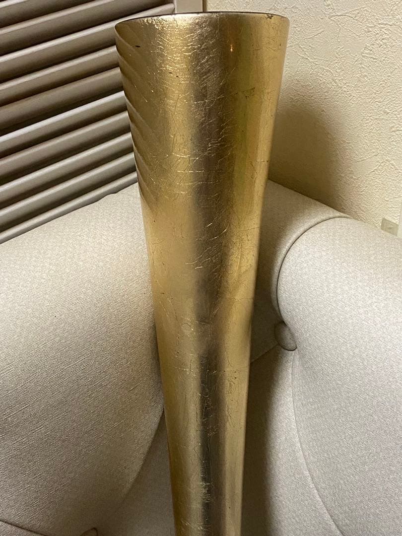 希少♦️高級 漆器フラワーベース♦️高１４０㎝♦️金♦️映えインテリア♦️金運♦️送料込