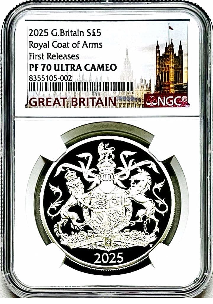 ngc 2025 英国　1オンス PF70 UCAM 36枚　超希少　銀貨