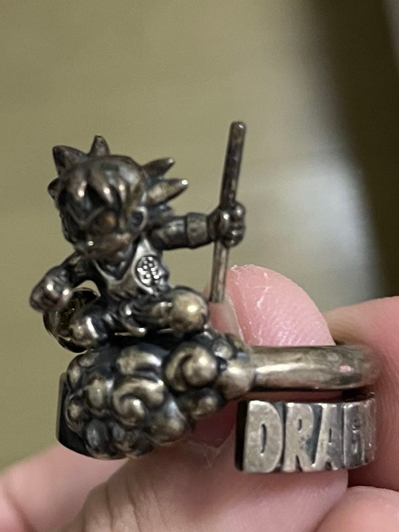 5*3様 ドラゴンボール 孫悟空 筋斗雲 指輪 silver シトリン vint