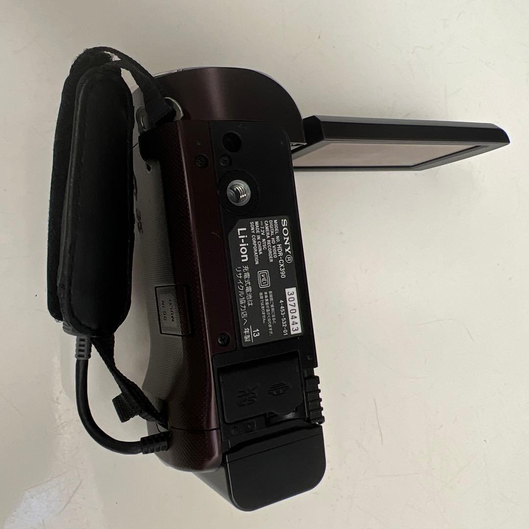 【美品】SONY HDR-CX390 ハンディカム ボルドーブラウン