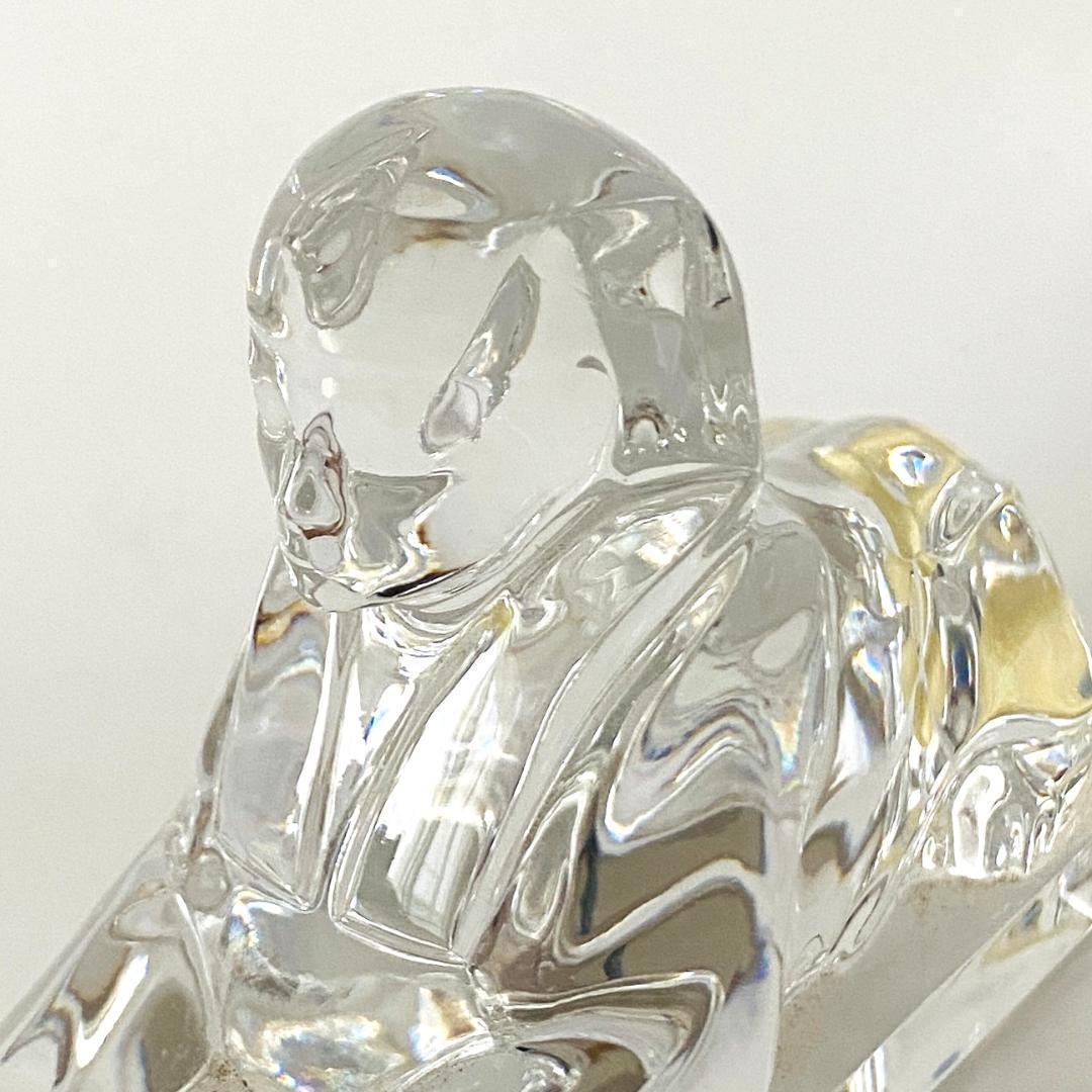 【バカラ】動物 スフィンクス 置物 インテリア 美品★幸運　魔除け