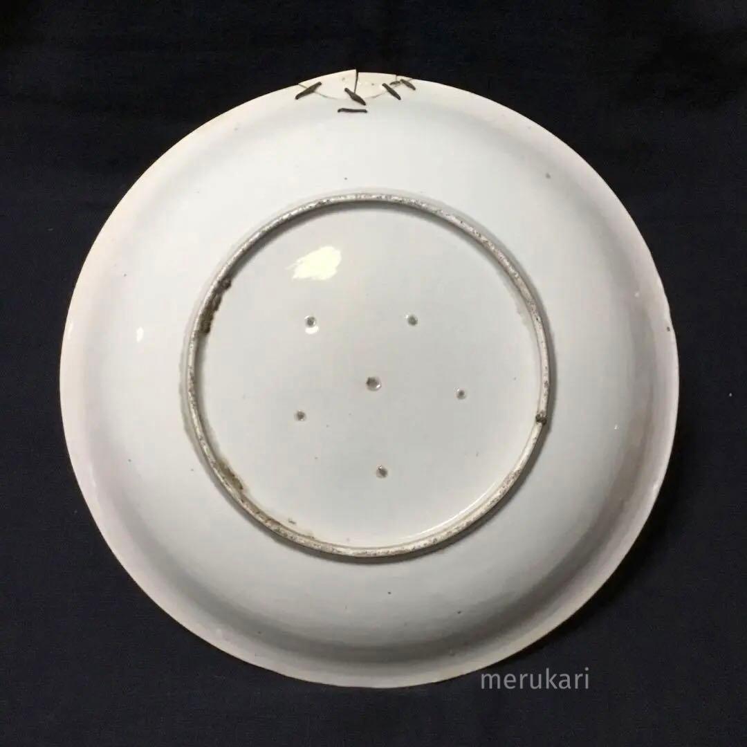 伊万里焼 染付 魚藻文 大皿 /骨董/時代物
