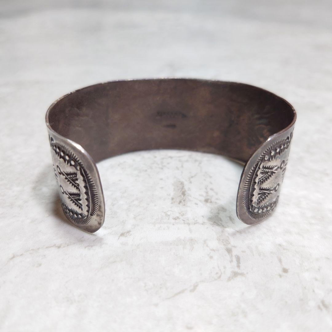 NAVAJO VINCENT JOE PLATERO ワイドバングル 925