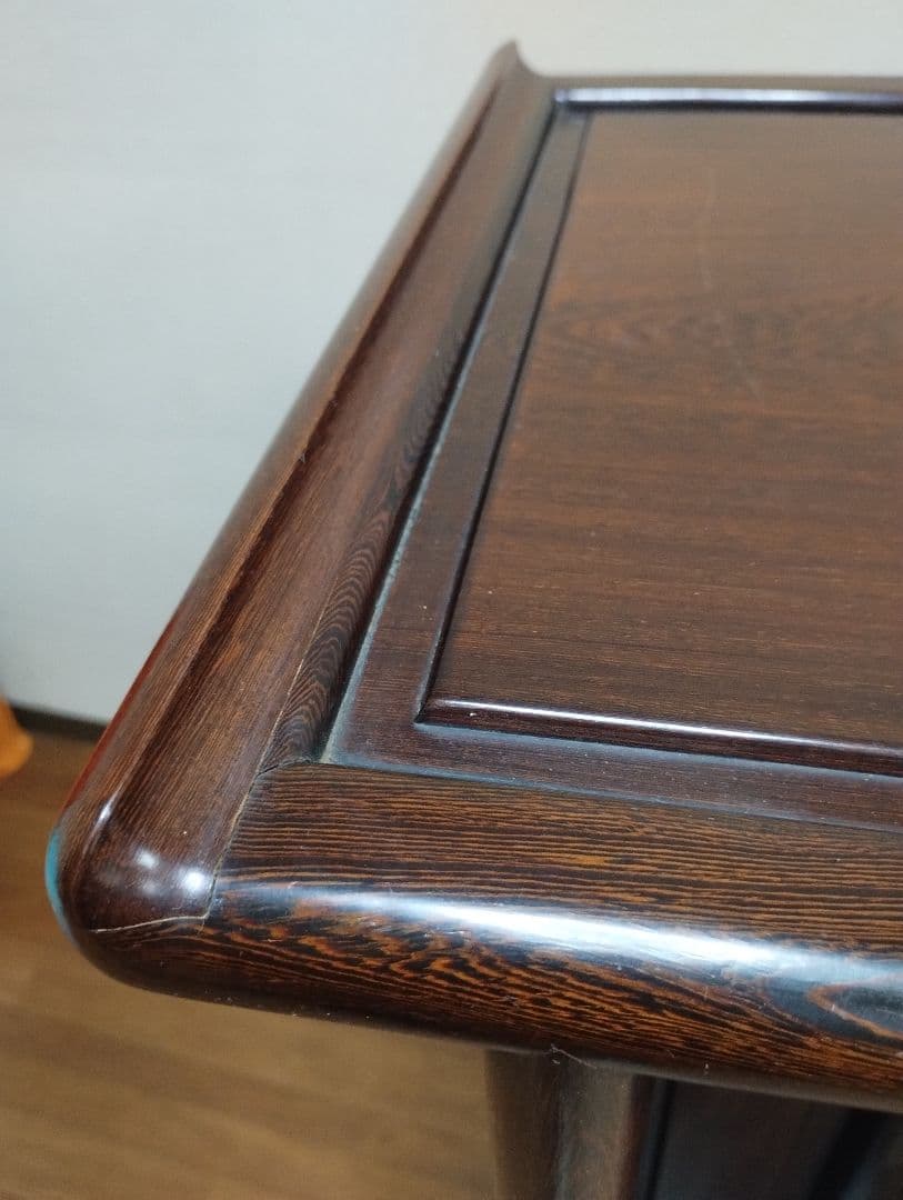 y　茶箪笥　アンティーク　飾り棚　黒檀