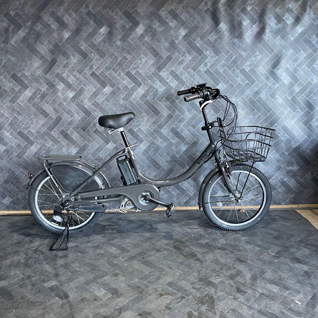 送料無料条件付Bikke電動アシスト自転車 ブラック 小径タイヤ