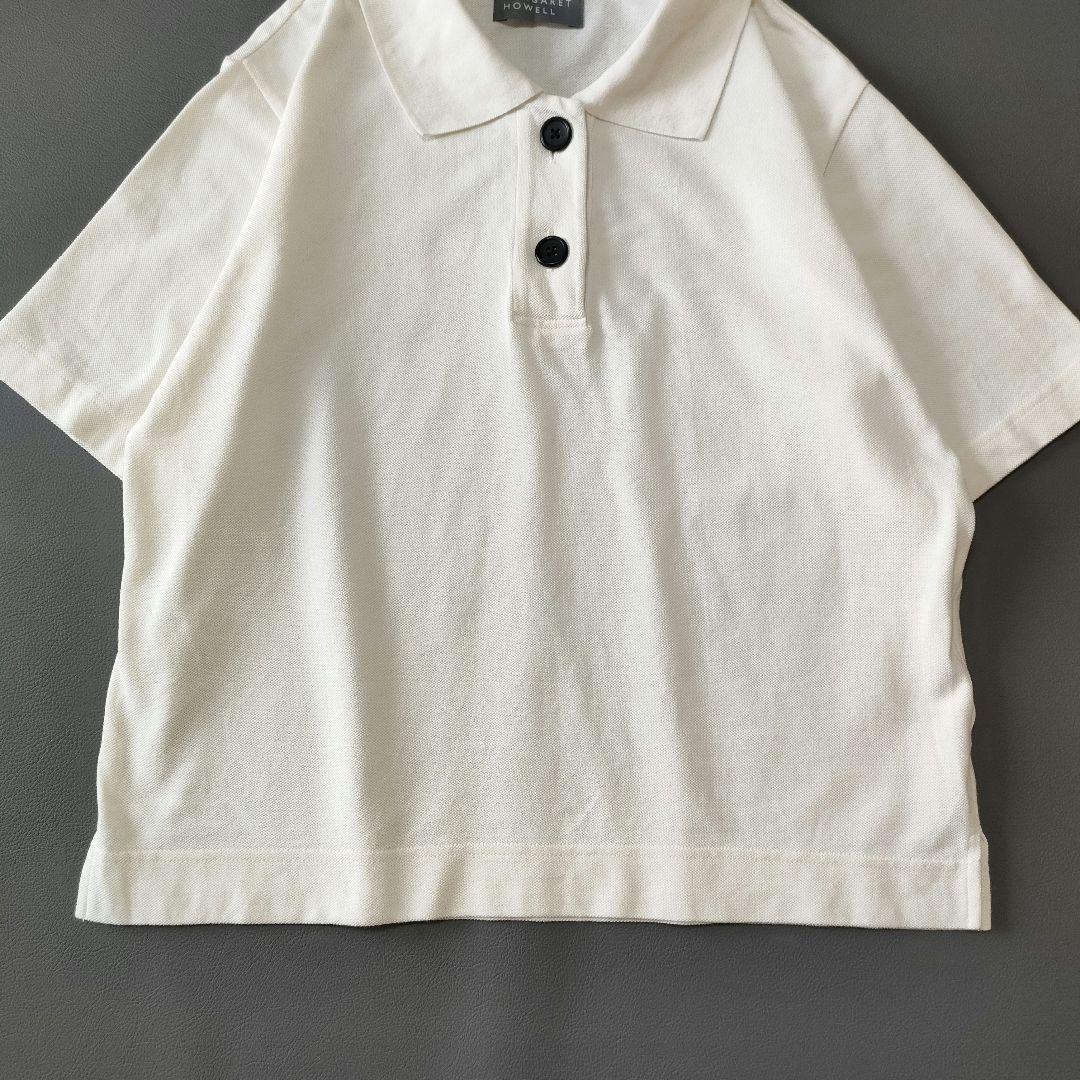 【極美品】24SS✨️マーガレットハウエル　オーガニックコットン半袖ポロシャツ２