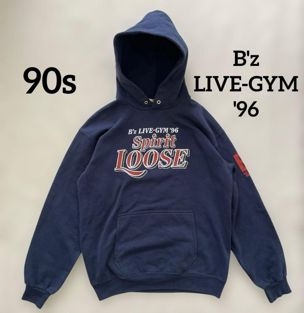 希少　B'z SPIRIT LOOSE パーカー ネイビー vintage