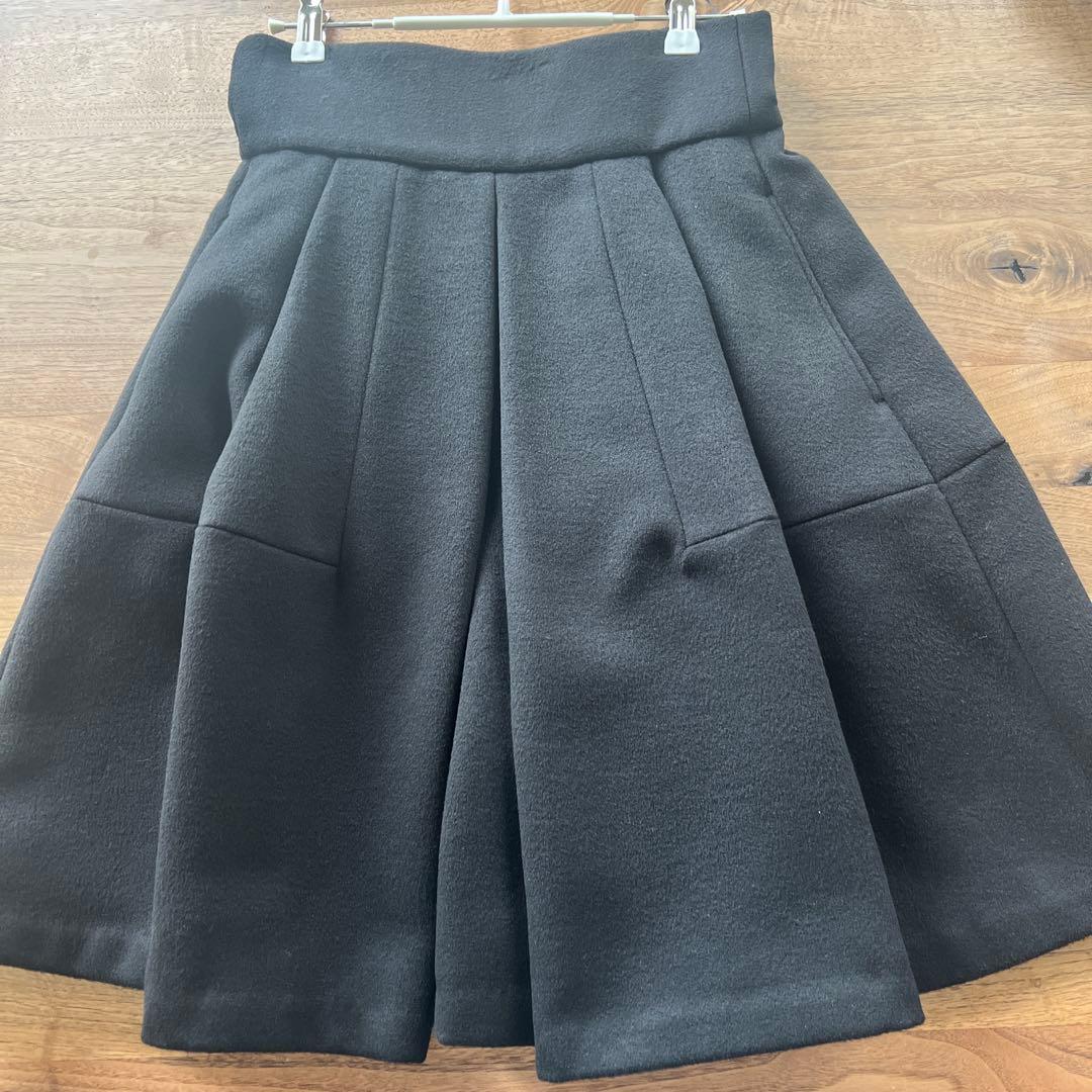 ハイウエストフレアキュロット(ブラック)Mサイズ