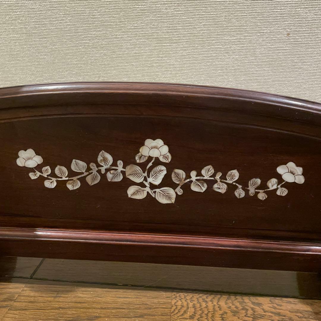 刀掛け　刀台　武具　螺鈿　3本掛け