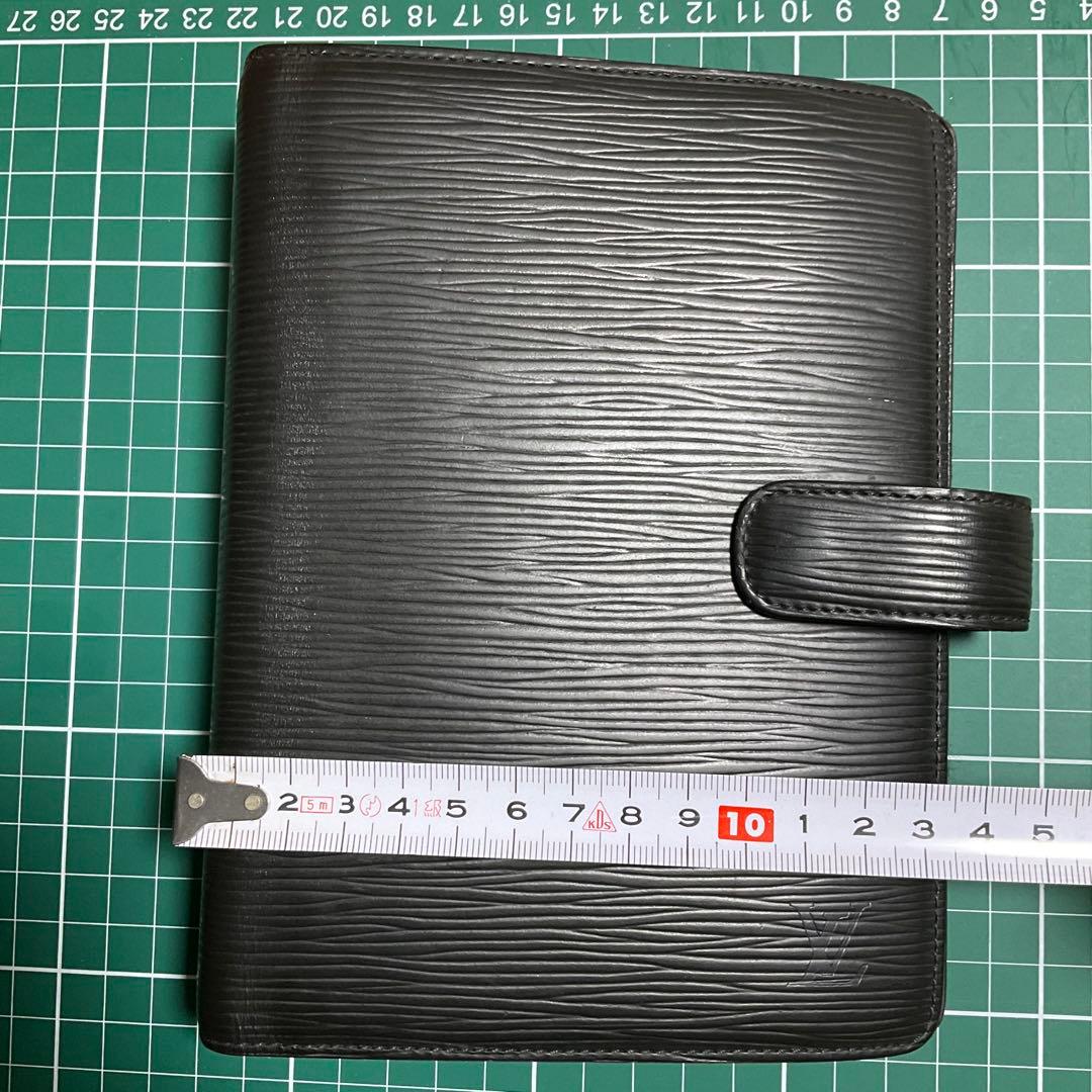 Louis Vuitton エピレザー 手帳カバー 黒　アジェンダ MM？