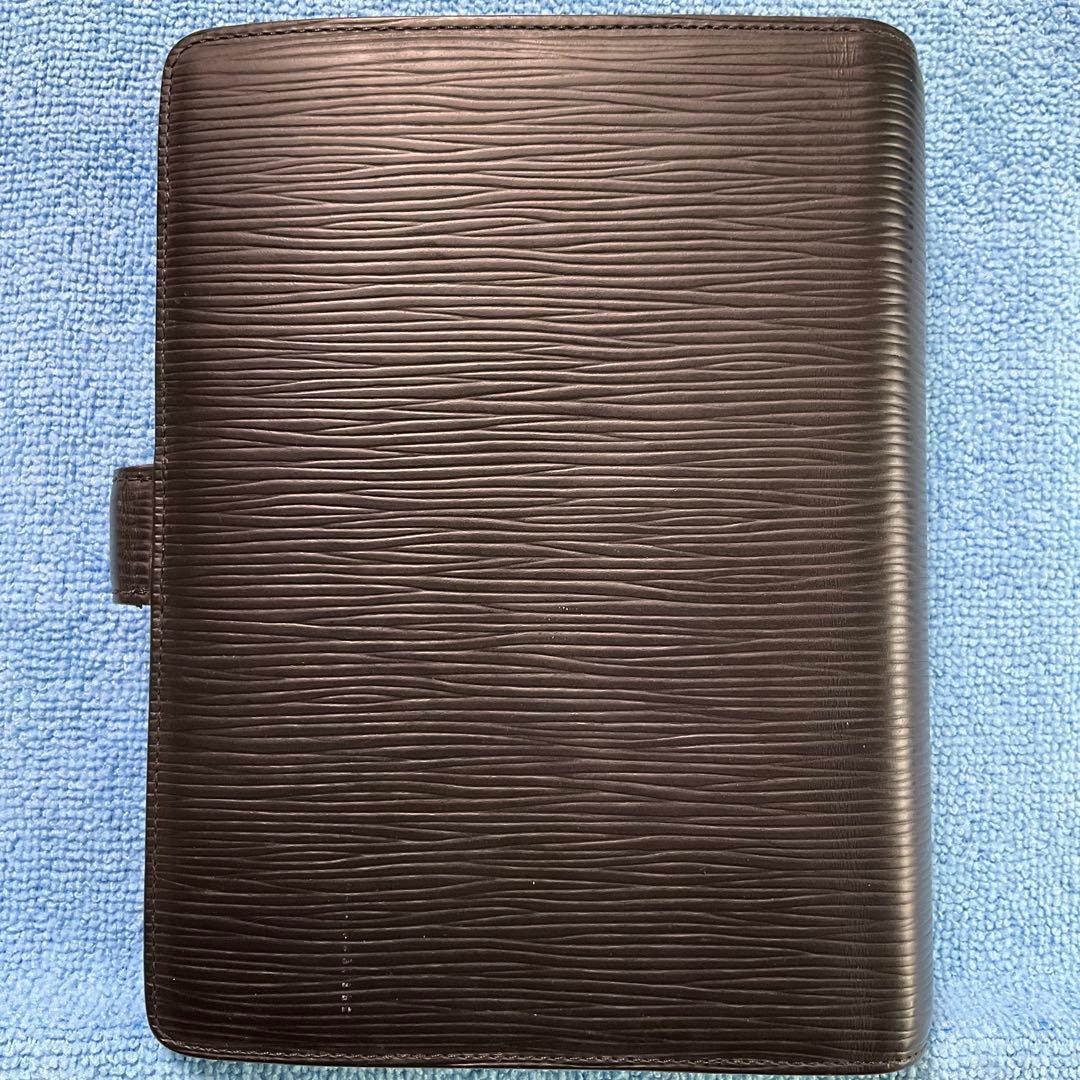 Louis Vuitton エピレザー 手帳カバー 黒　アジェンダ MM？