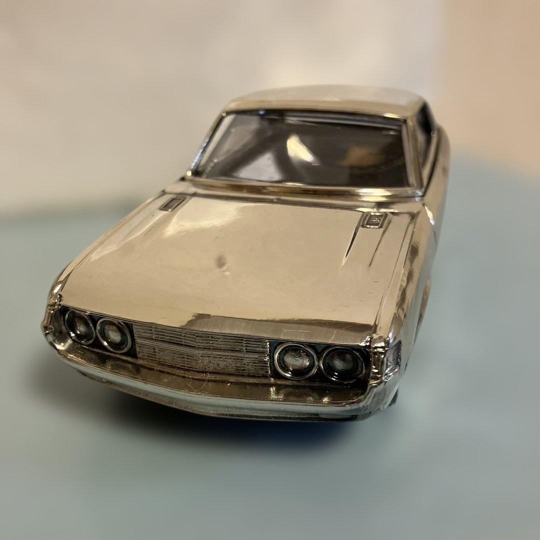 当時ものトヨタセリカ　金属製メタルシガレットケース　シルバー非売品