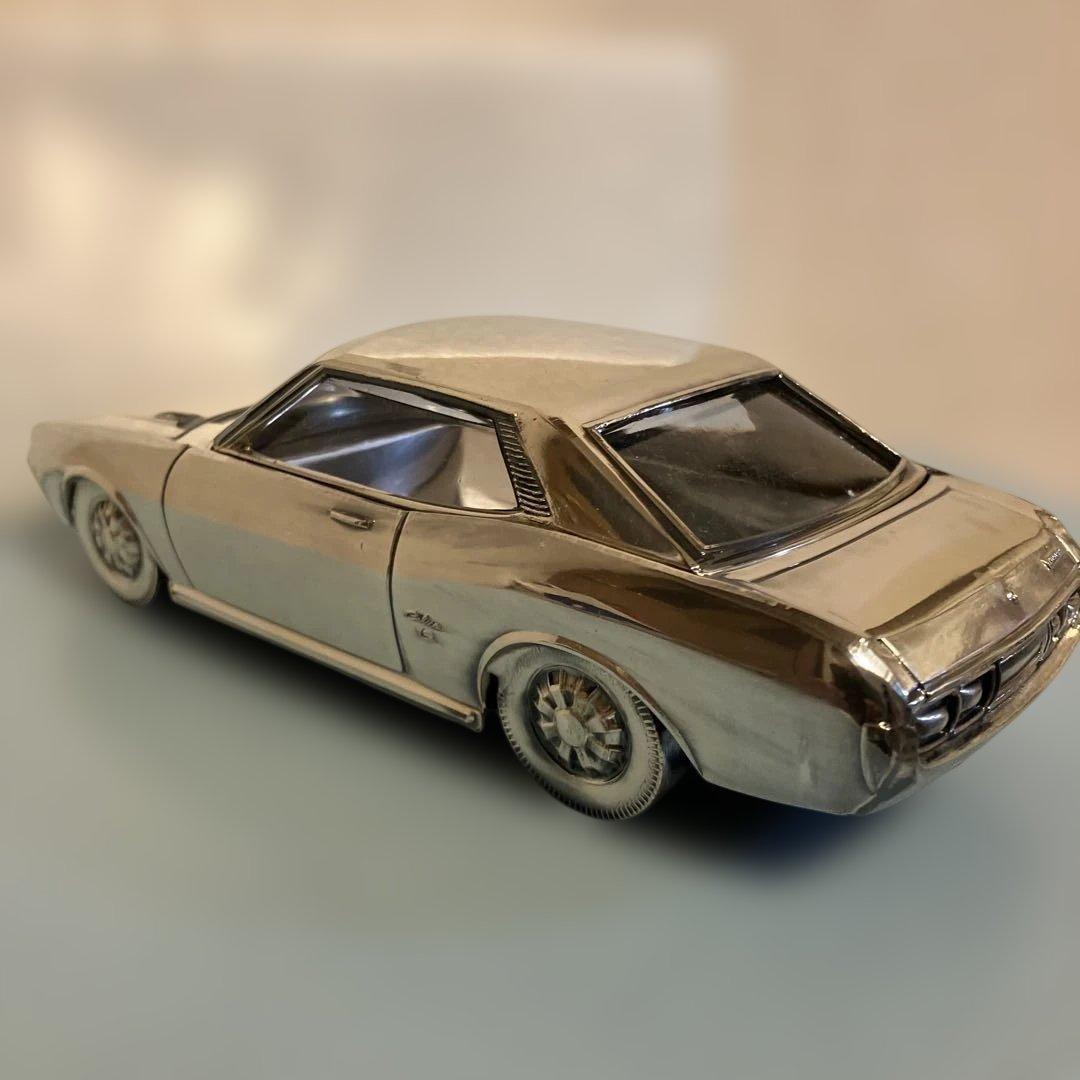 当時ものトヨタセリカ　金属製メタルシガレットケース　シルバー非売品