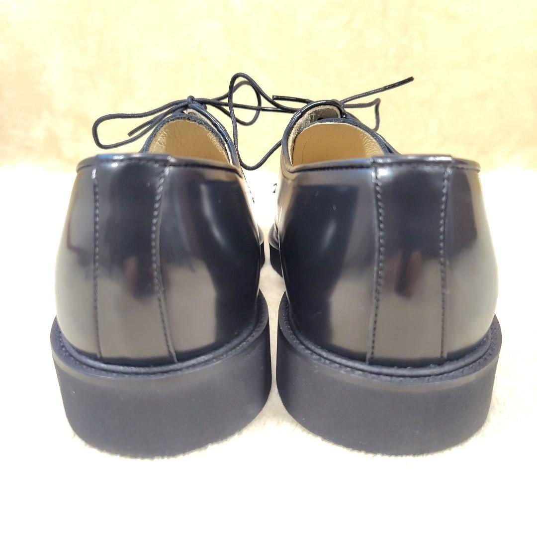 極美品 ハルタ ポストマンシューズ ビブラムソール 711P ブラック 27.5