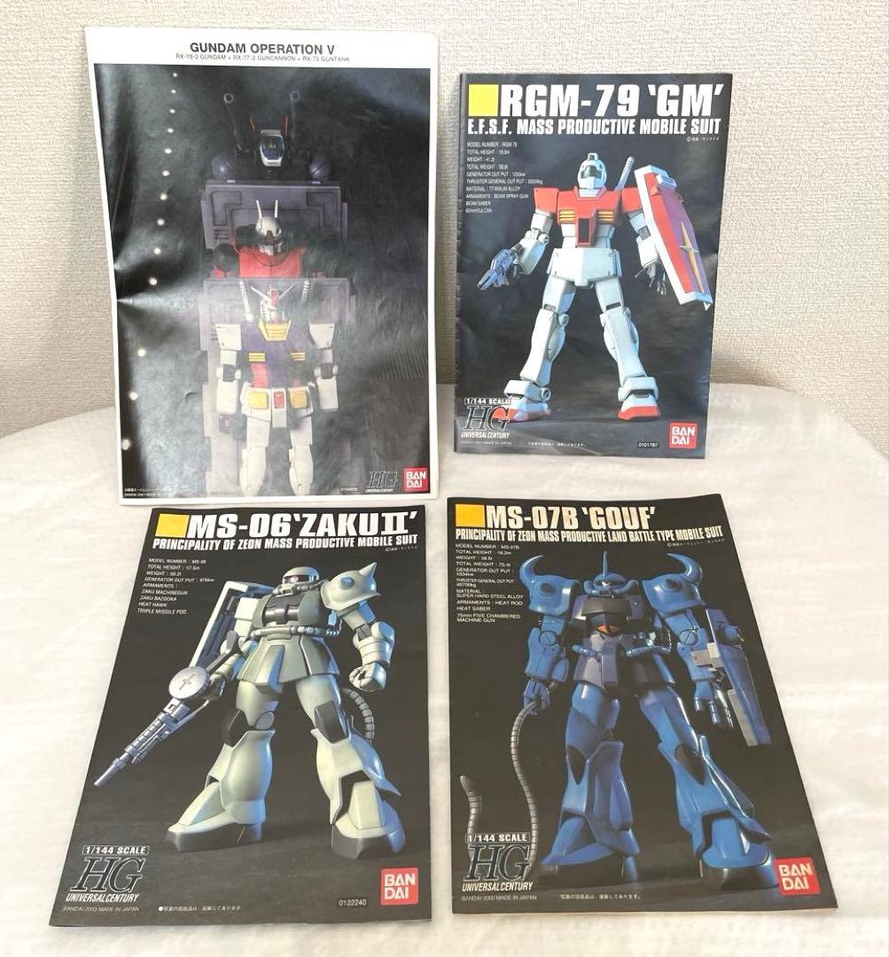 【ジャンク品】ガンプラ本体、ガンプラ不明部品、取扱説明書