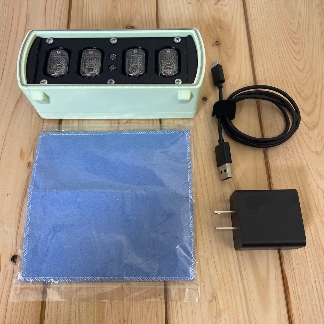 ニキシー管時計 NIXIE CLOCK 4桁 IN-12使用 グリーン