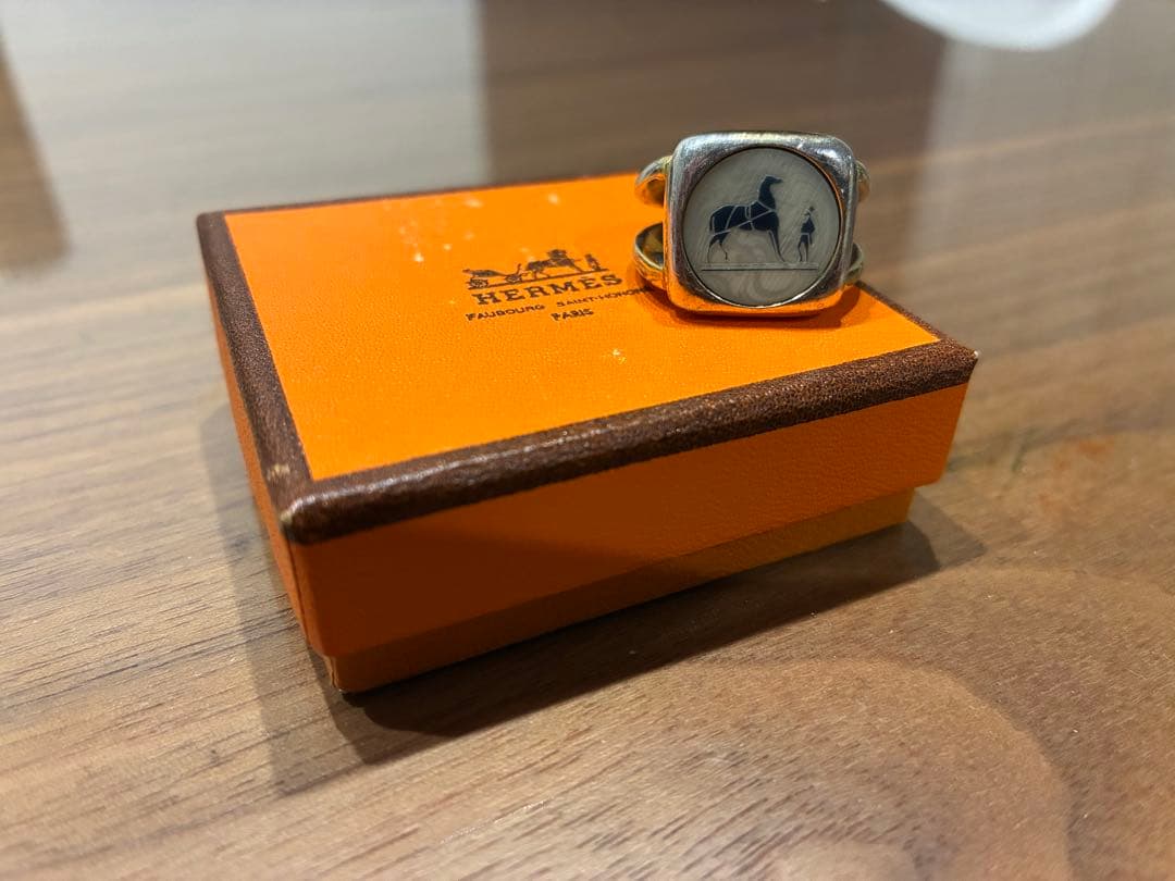 希少 ヴィンテージ エルメス HERMES コロゾセリエ リング 11号常田大希