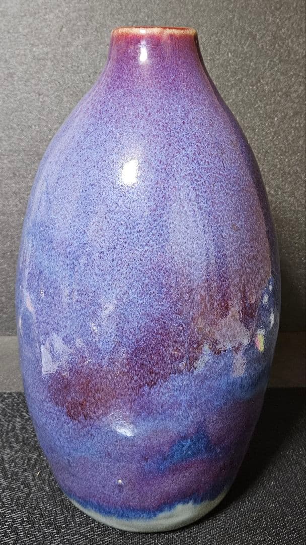 中国　宋時代　鈞窯写し　鈞窯釉　大壺　【有田焼　名工　今村博作　共箱　傑作品❗