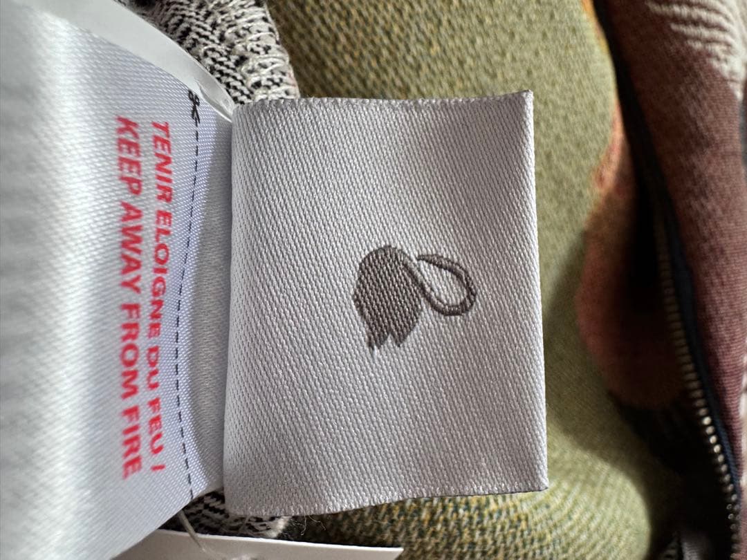 新品Yves Delorme クッションカバー Col Vert Arglle