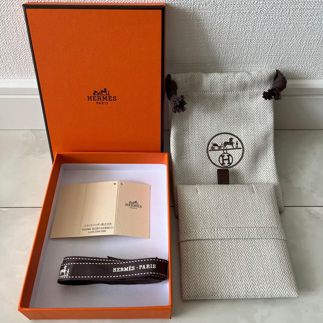 エルメスのネックレス購入時の箱2個セット・保存袋・リボン付き　空箱　ショッパー