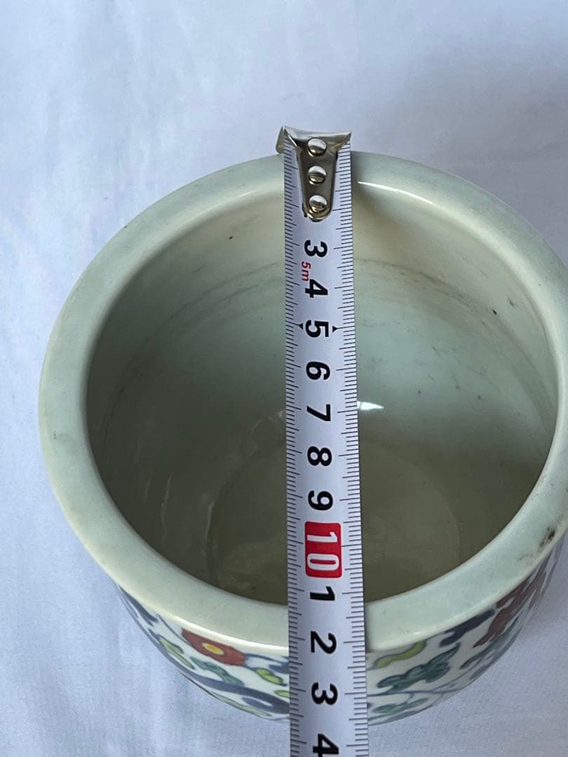 大明嘉靖年製 小鉢2点セット 赤絵 色絵 五彩 中国陶磁器　筆入れ 書道具 骨董