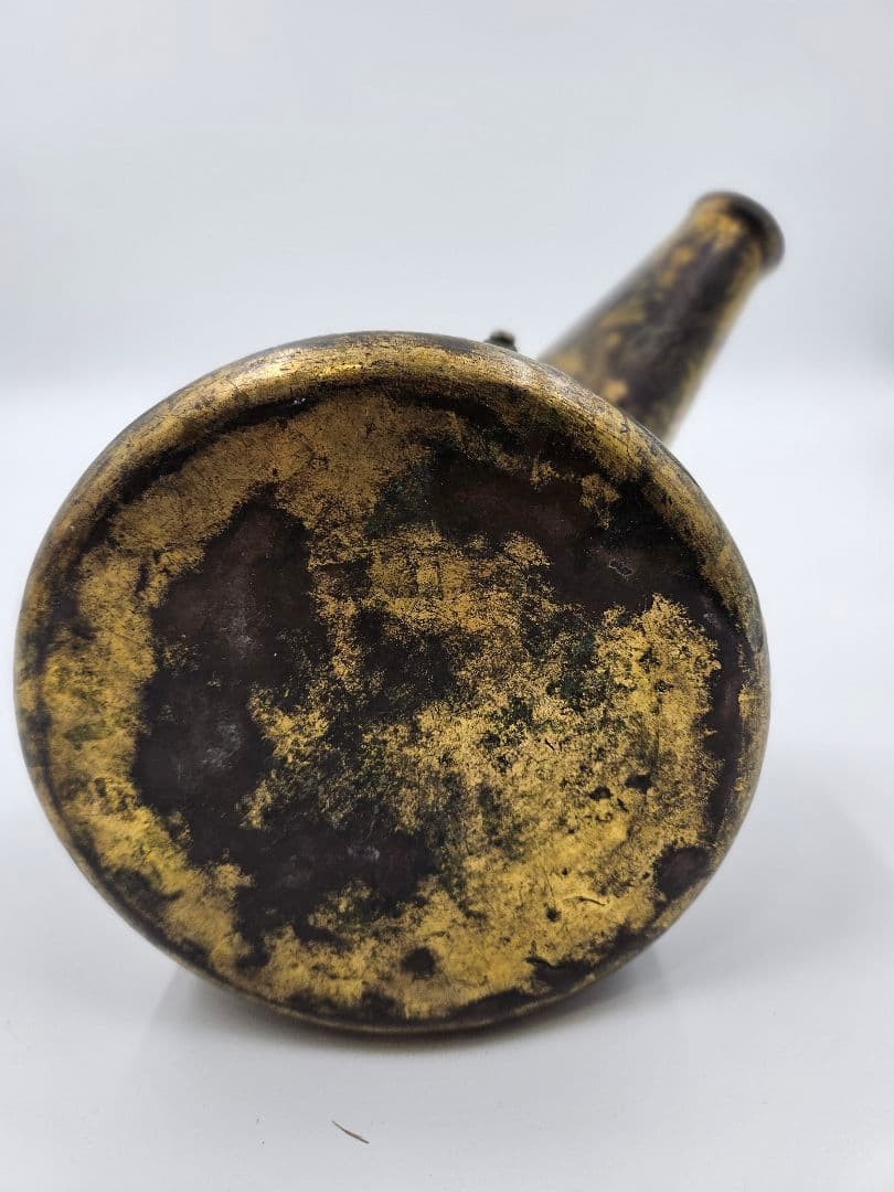 徳川家伝来 三つ葉葵紋 金銅薬缶 大名道具 煎茶道具 湯沸 時代物 骨董 珍品