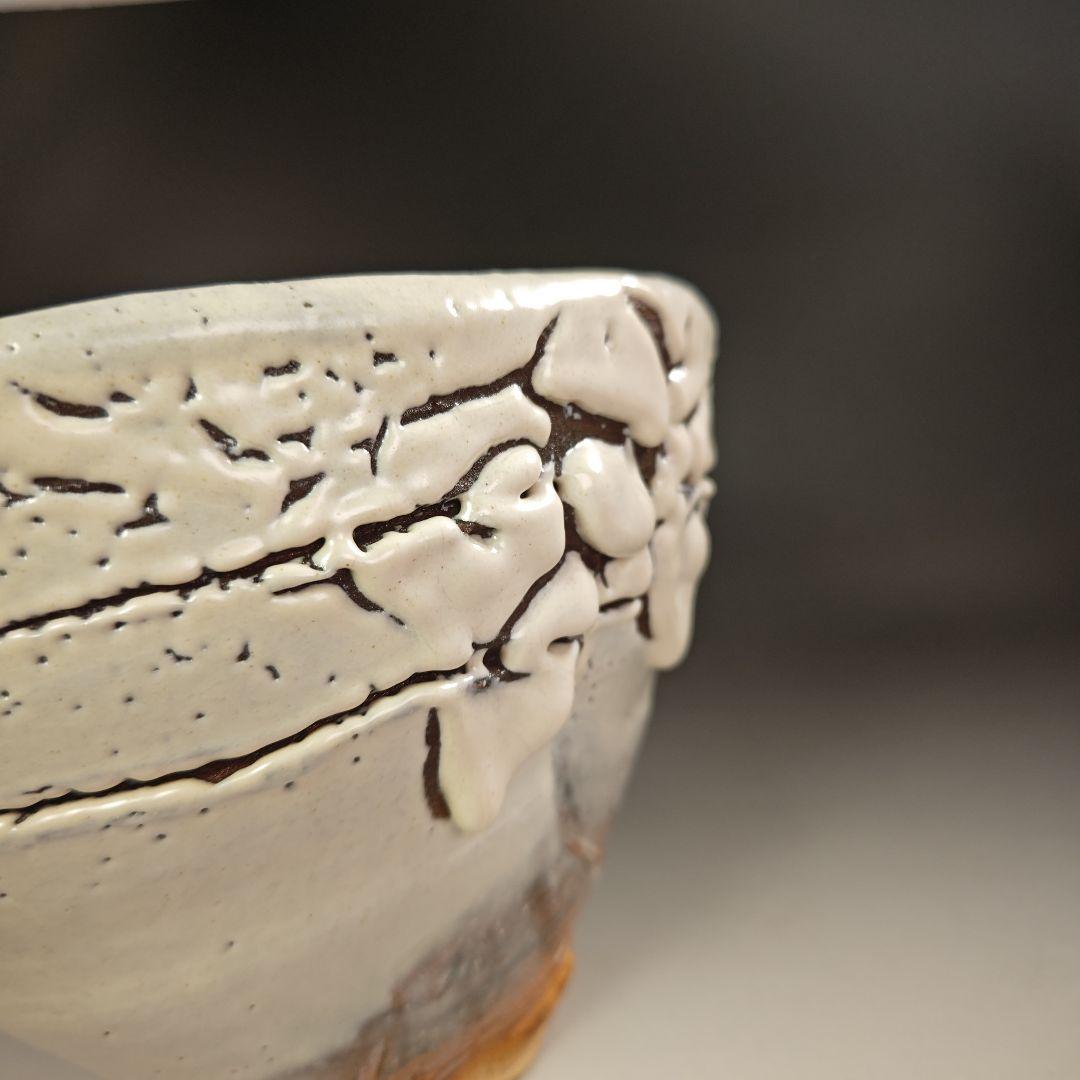 ウ202 水指『玉隆山　吉田萩苑』『萩焼編笠　水指　共箱』茶道具