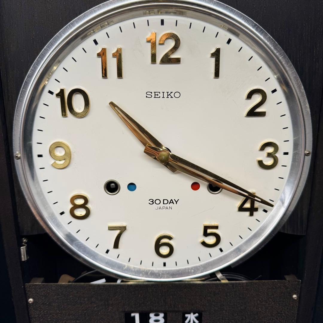 【稼動品】SEIKO 30days pc460 ゼンマイ式 振り子時計 柱時計