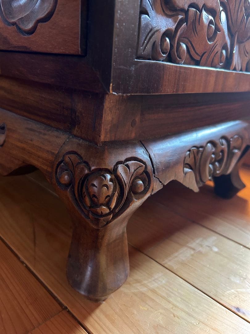 黒檀チェスト3段