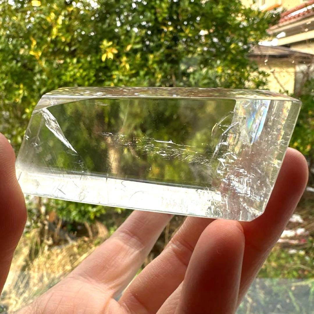 カルサイト　高品質　虹　プリズム　113.5 レインボーカルサイト