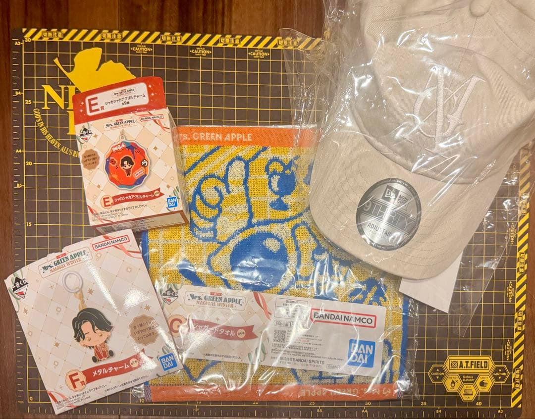 Mrs. GREEN APPLE ベージュ キャップ ニューエラ+一番くじおまけ
