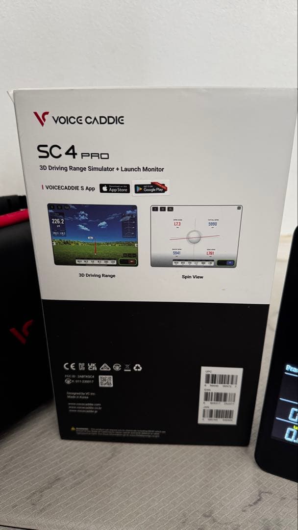 【日本未発売】VOICE CADDIE SC4 PRO 専用ケース付 弾道測定器